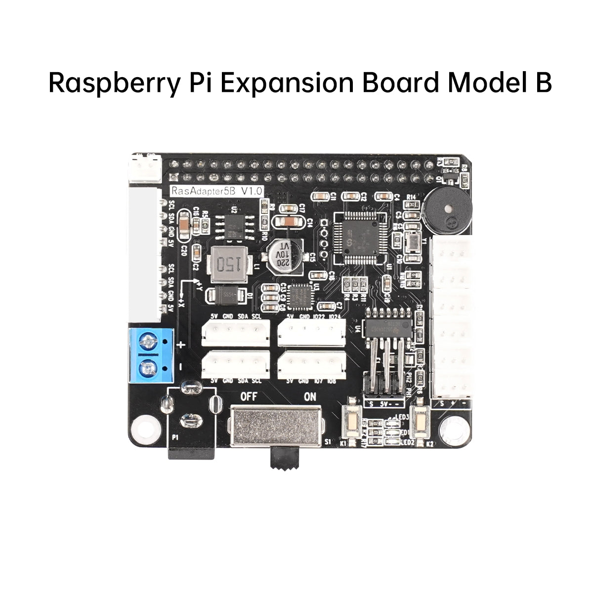 Raspberry Pi 5 Expansion Board, Servo Motor Driver, ROS Robot Manipulator Arm Smart Car Controller Raspberry Pi 5 Expansion Board, Servo Motor Driver, ROS Robot Manipulator Arm Smart Car Controller